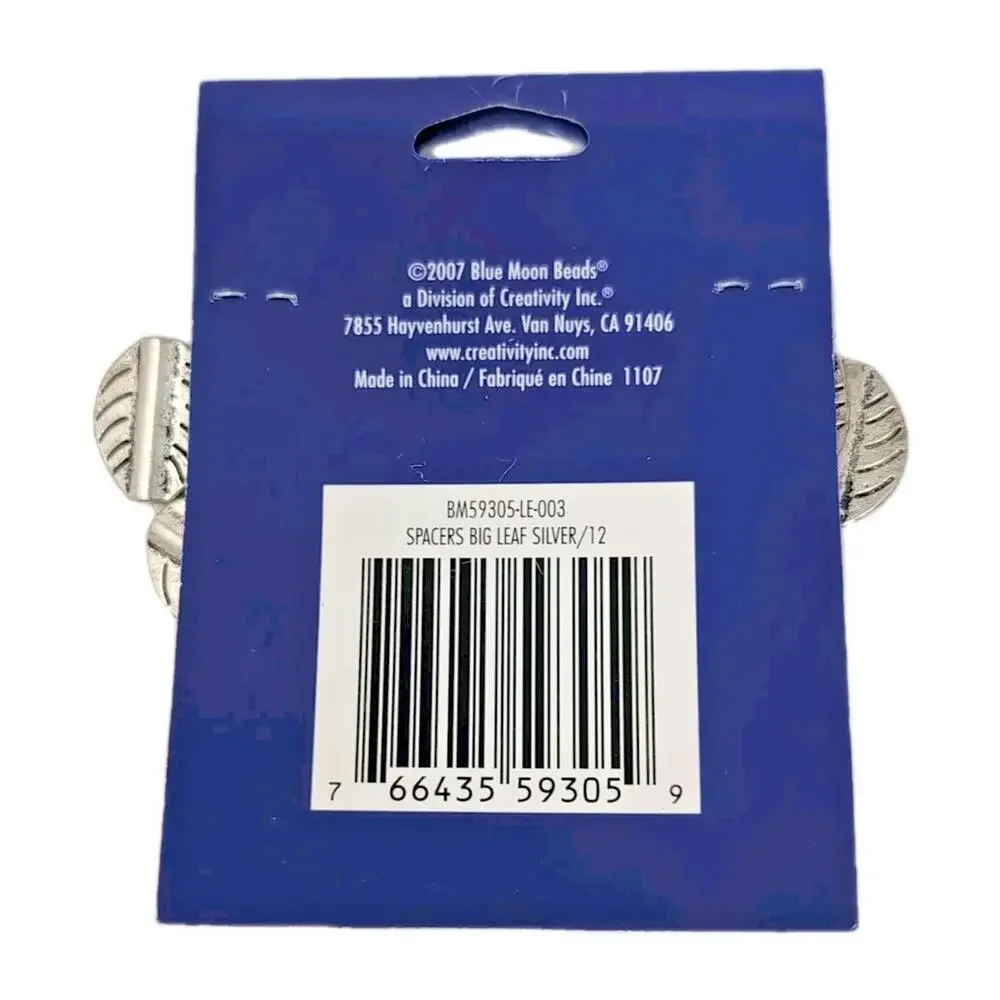 Jewelry Beadwork Supplies Beads Clasps Leaflets Silver Tone‎ Patterns NEW